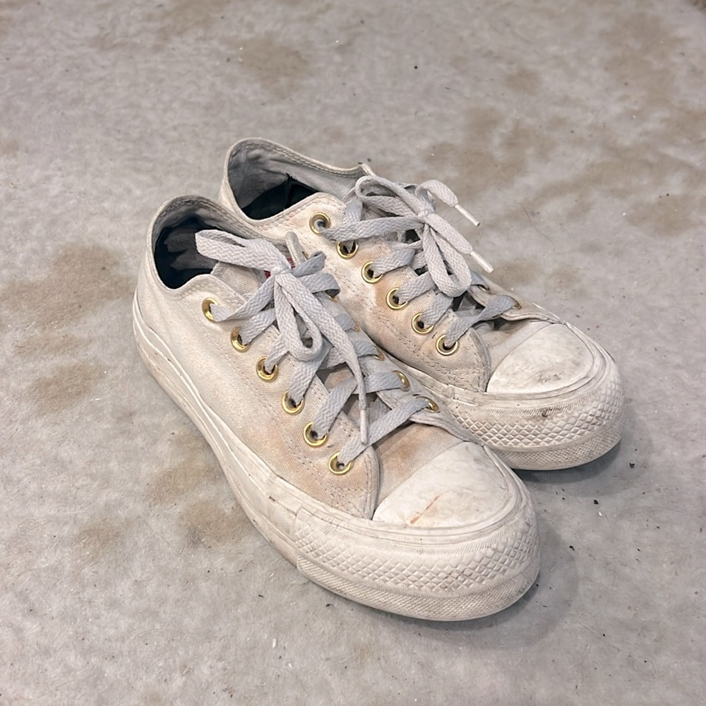 Platform Converse Worn / Cream